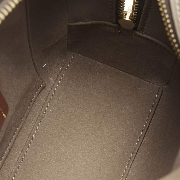 Pre Owned Coach Dark Beige Leather Bowery Satchel