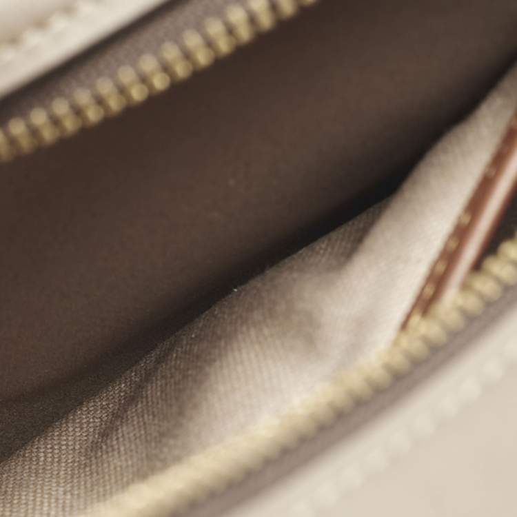 Pre Owned Coach Dark Beige Leather Bowery Satchel