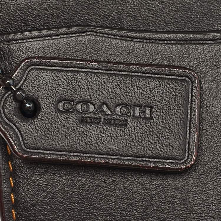 Pre Owned علبة بطاقات كوتش حافظة من الجلد الأسود إيدجستين