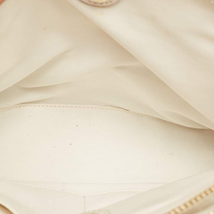 Pre Owned Coach Off White Leather Christie Carryall Satchel