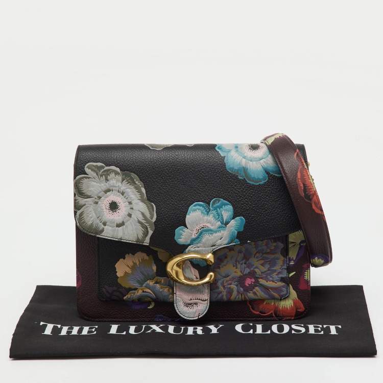مملوكة مسبقًا Coach Multicolor Floral Print Leather Tabby Shoulder Bag