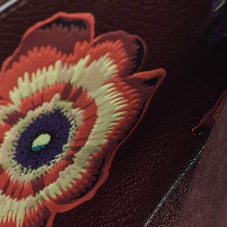 مملوكة مسبقًا Coach Multicolor Floral Print Leather Tabby Shoulder Bag