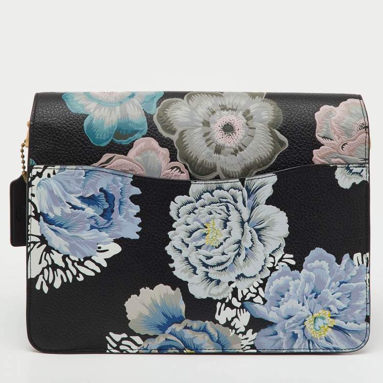 مملوكة مسبقًا Coach Multicolor Floral Print Leather Tabby Shoulder Bag