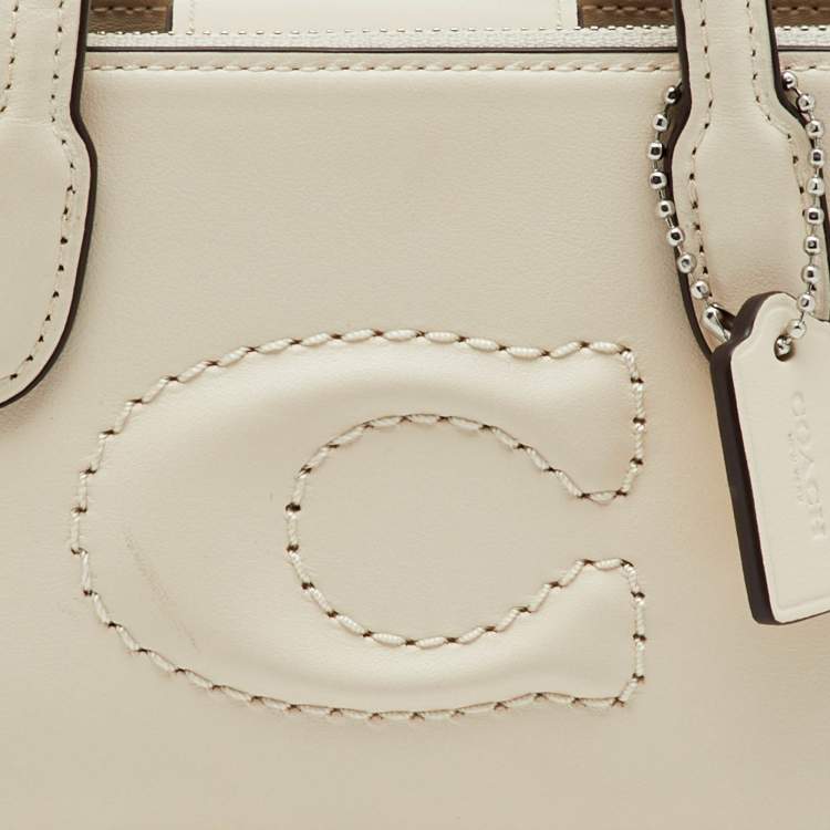 مملوكة مسبقًا Coach White Leather Mini Nina Tote