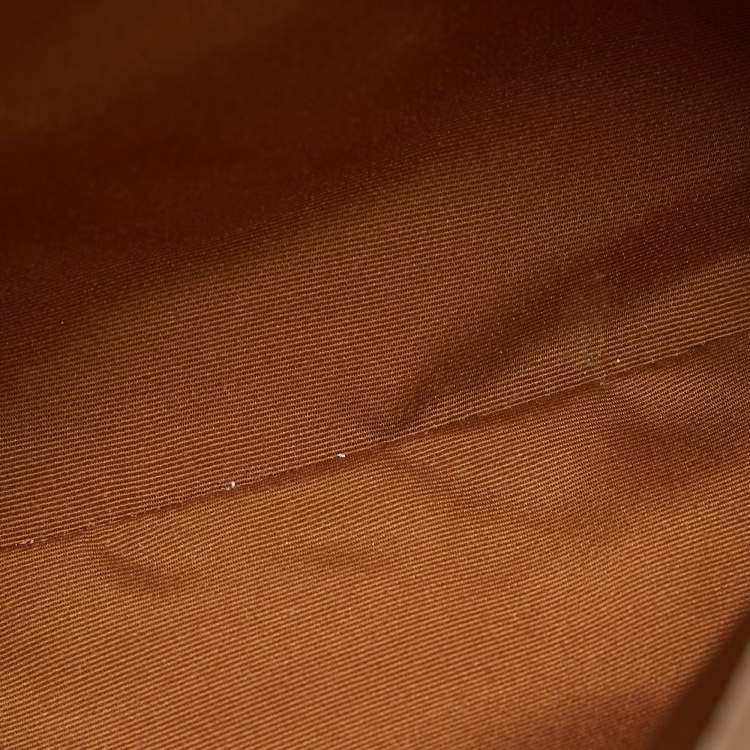 Pre Owned Coach Beige Signature Coated Canvas and Leather Sage Carryall Satchel