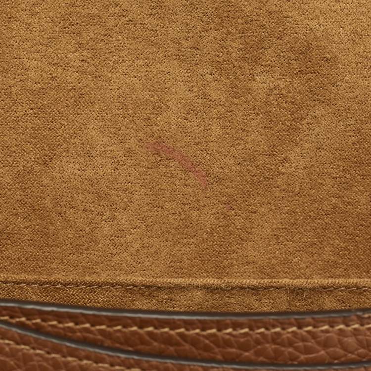 Pre Owned Coach Brown Leather Amelia Saddle Crossbody Bag