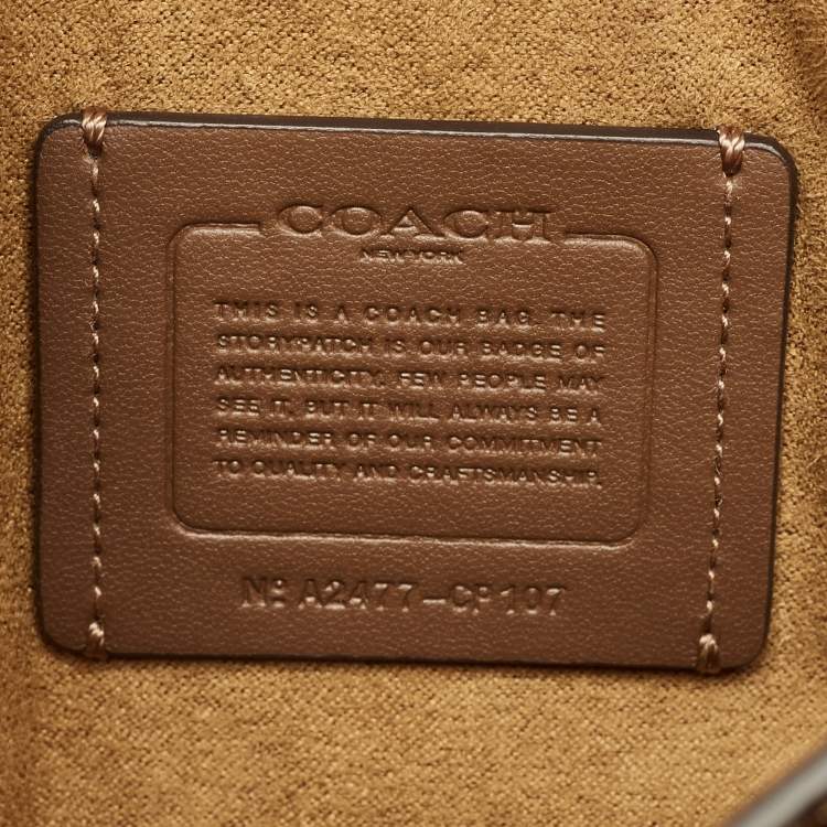 Pre Owned Coach Brown Leather Amelia Saddle Crossbody Bag