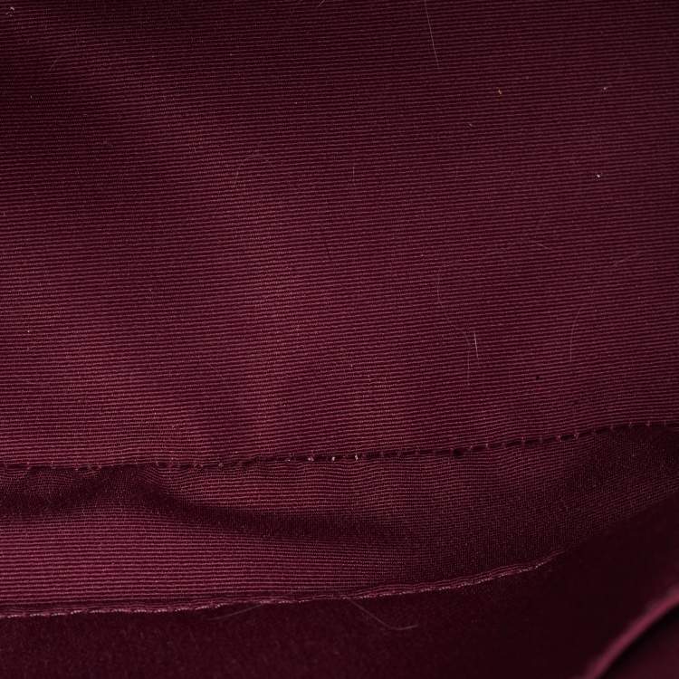 Pre Owned Coach Fuchsia Leather Mini Party Cat Sierra Satchel