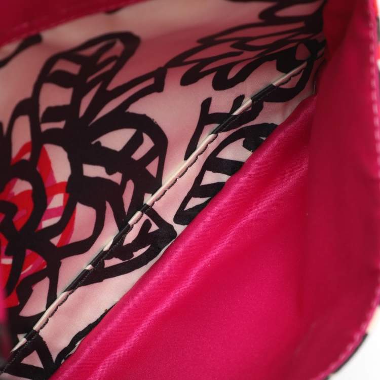 Pre Owned Coach Multicolor Graffiti Fabric Poppy Crossbody Bag