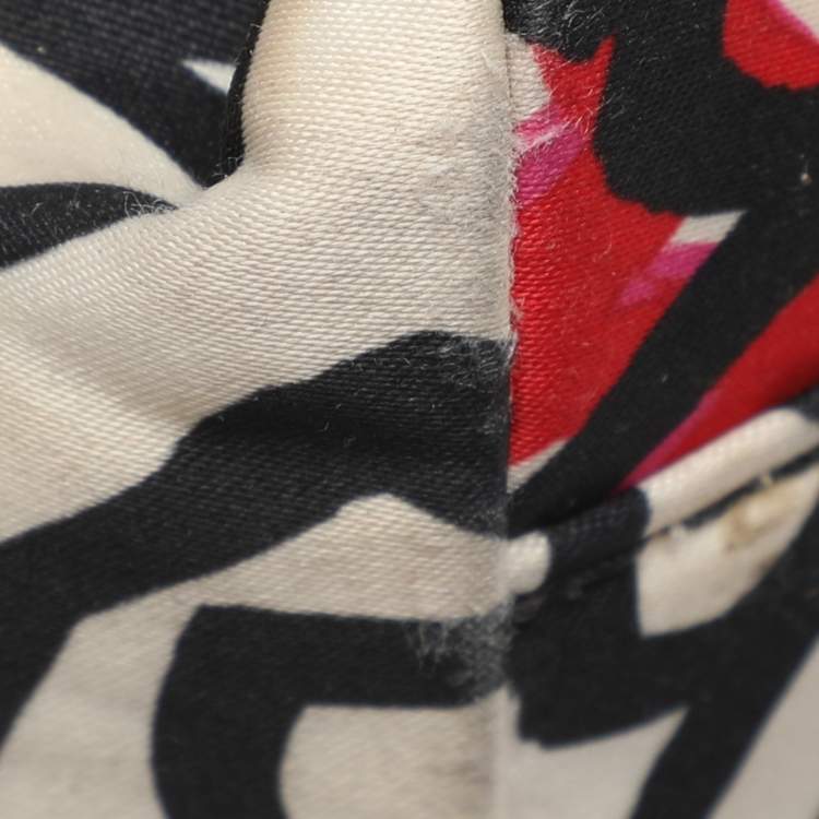 Pre Owned Coach Multicolor Graffiti Fabric Poppy Crossbody Bag