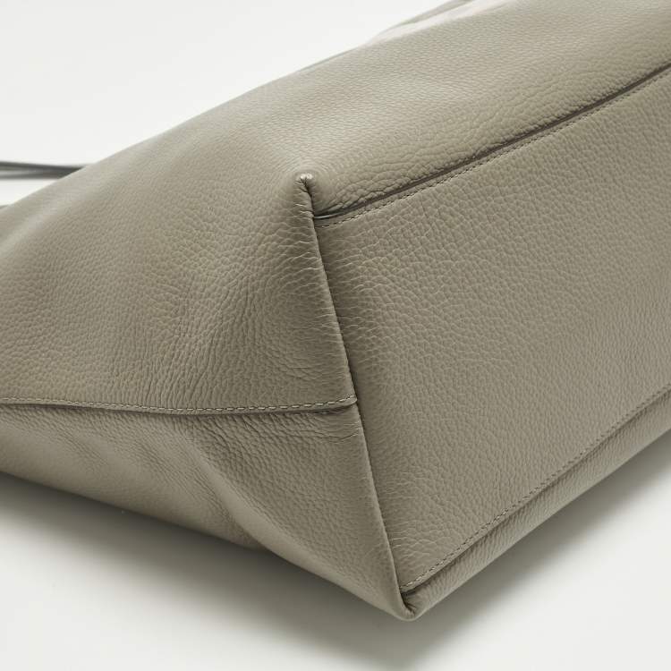 Pre Owned Coach x Gary Baseman Beige Leather Lou City Zip Tote