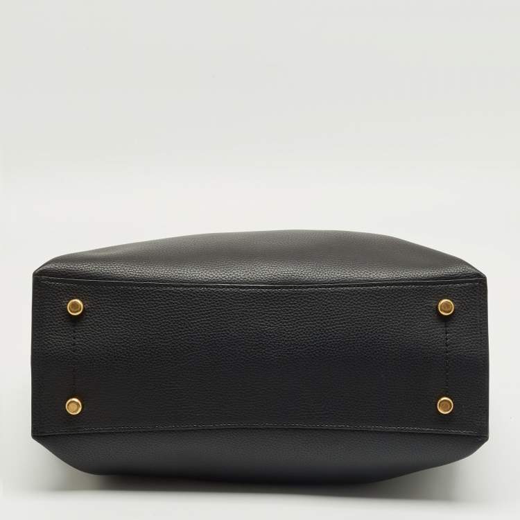 Pre Owned Coach Black Leather Willow Tote