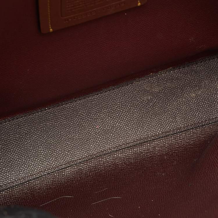 Pre Owned Coach Black Leather Willow Tote