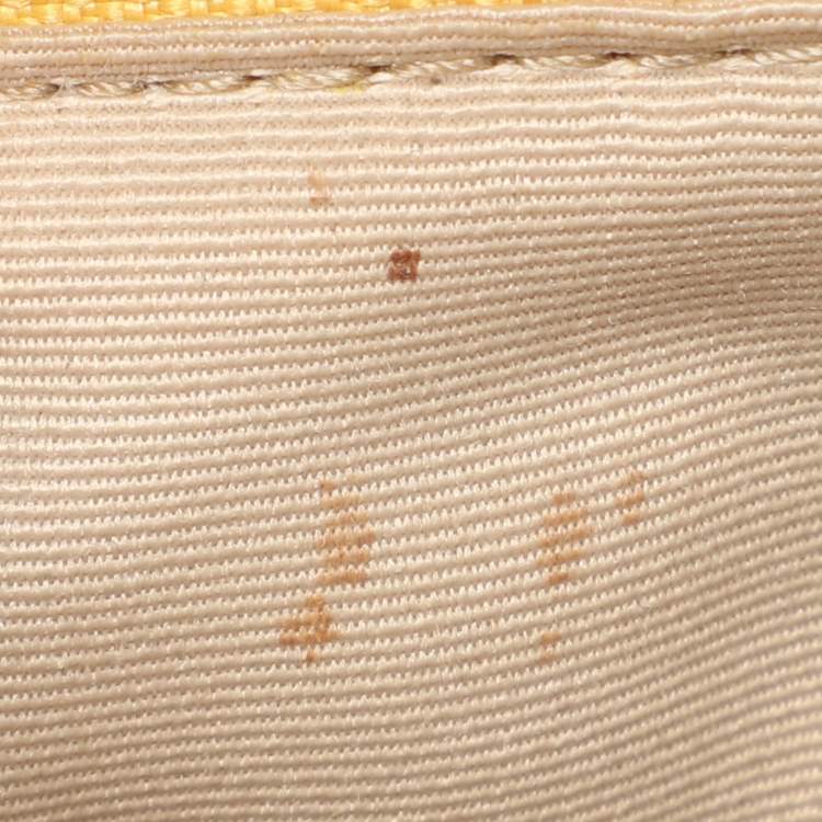 Pre Owned Coach Yellow Leather Mini Christie Carryall Satchel