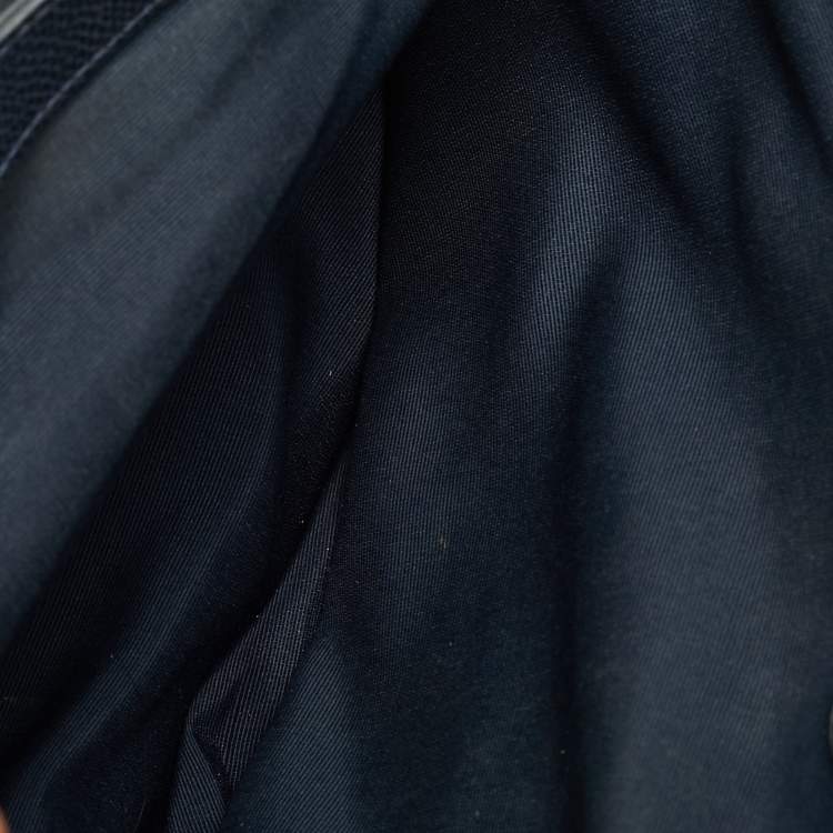 Pre Owned Coach Christie Carryall Large Navy Blue Leather Satchel