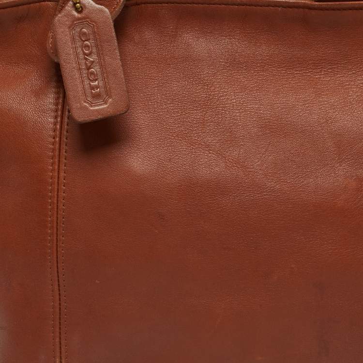Pre Owned Coach Waverly Brown Leather Tote