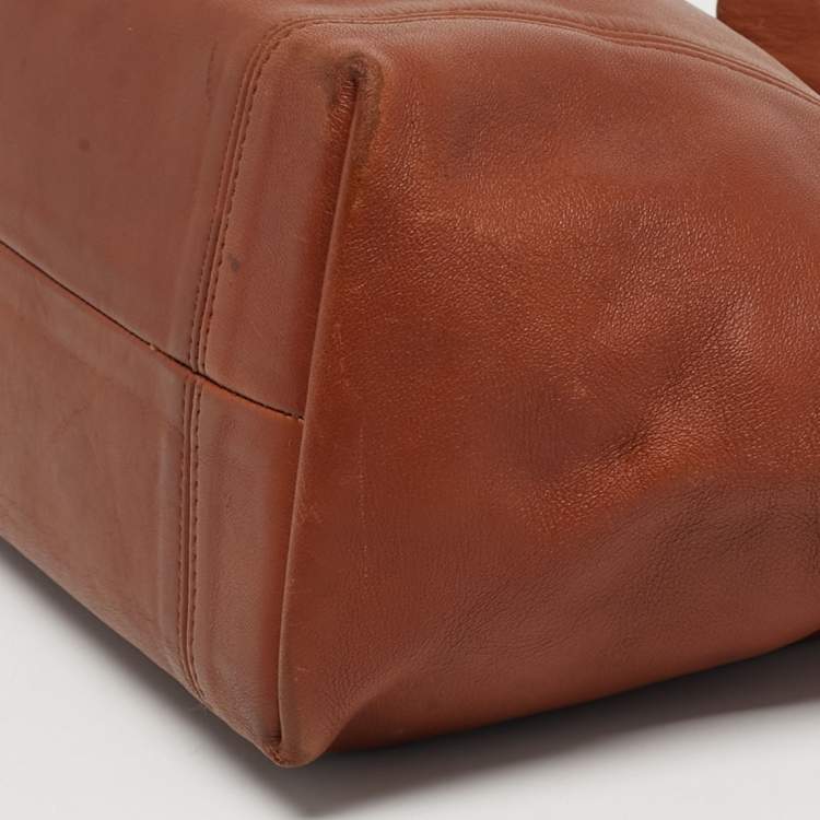 Pre Owned Coach Waverly Brown Leather Tote