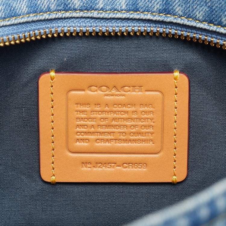 مملوكة مسبقًا Coach Cargo Blue Denim Tote