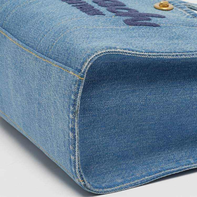 مملوكة مسبقًا Coach Cargo Blue Denim Tote