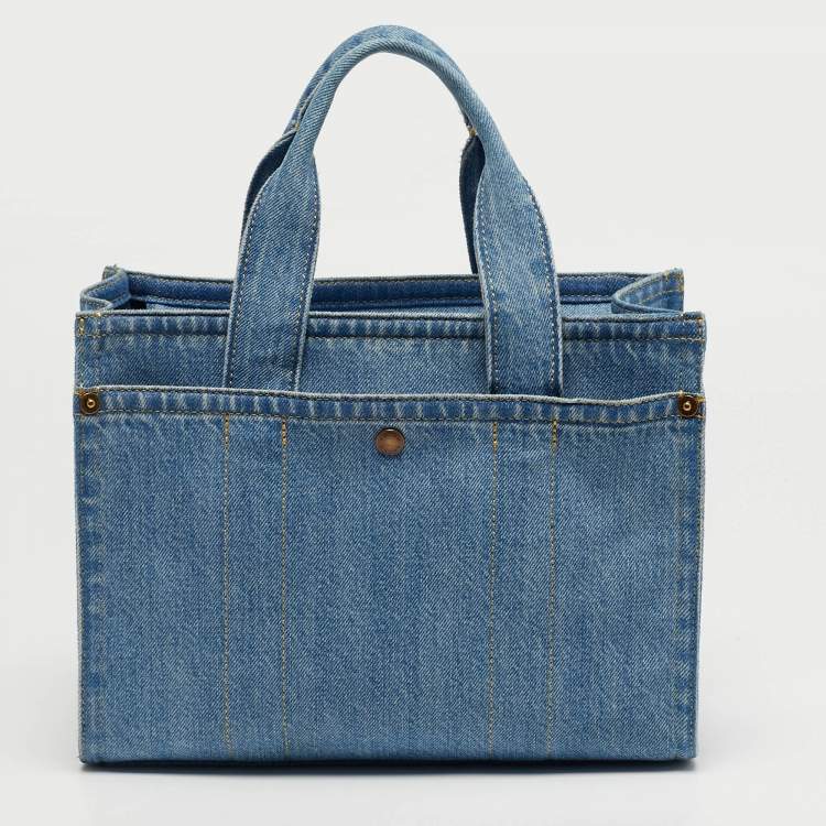 مملوكة مسبقًا Coach Cargo Blue Denim Tote