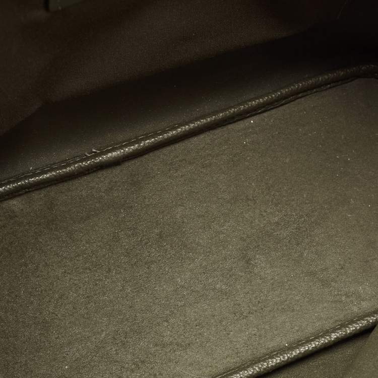 Pre Owned Coach Cameron Army Green Leather Tote