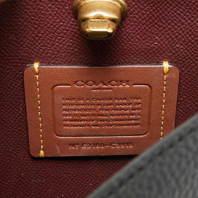 مملوكة مسبقًا Coach Willow Black Leather Bucket Bag