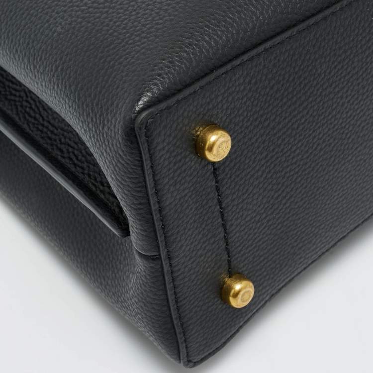 مملوكة مسبقًا Coach Willow Black Leather Bucket Bag