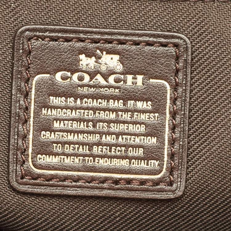 Pre Owned Coach Swagger 27 Rose Gold Quilted Leather Carryall Tote