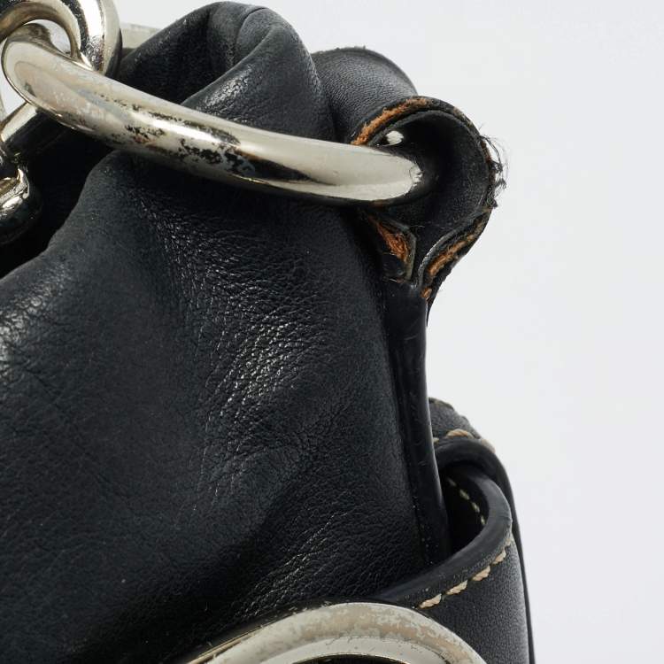 Pre Owned Coach Soho Black Leather Crossbody Bag