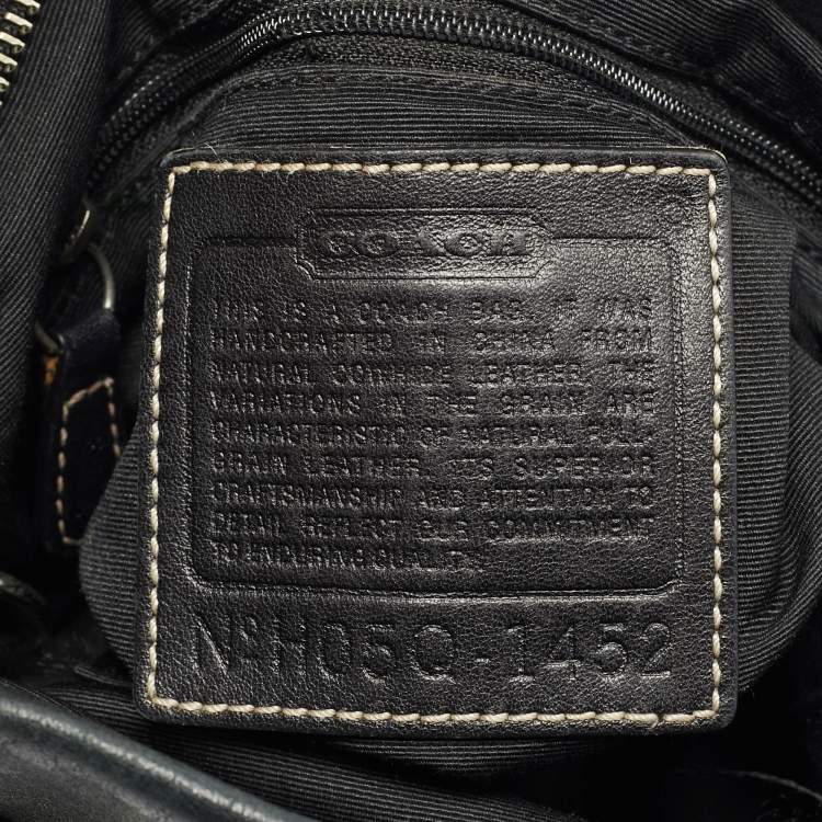 Pre Owned Coach Soho Black Leather Crossbody Bag