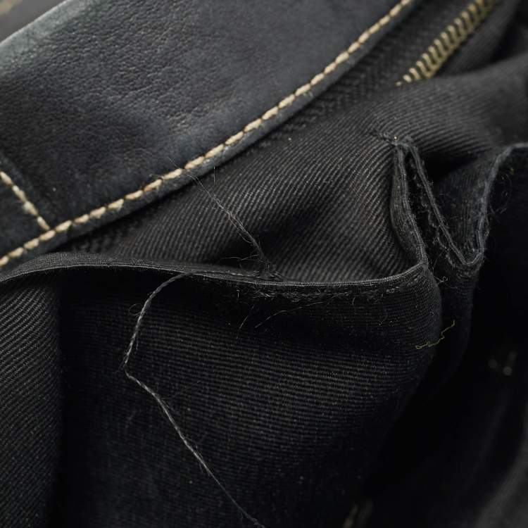 Pre Owned Coach Soho Black Leather Crossbody Bag