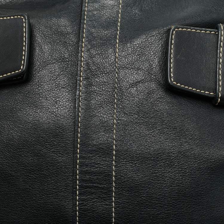 Pre Owned Coach Soho Black Leather Crossbody Bag