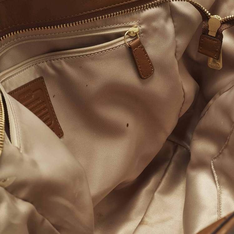 مملوكة مسبقًا Coach Taylor Alexis Brown Leather Carryall Tote