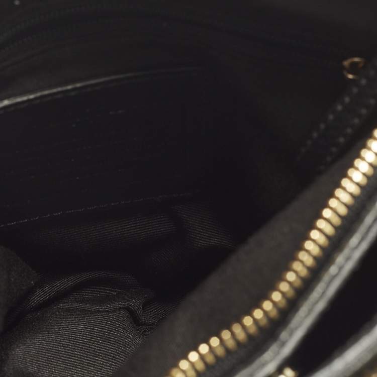 Pre Owned Coach Christie Carryall Black Leather Satchel