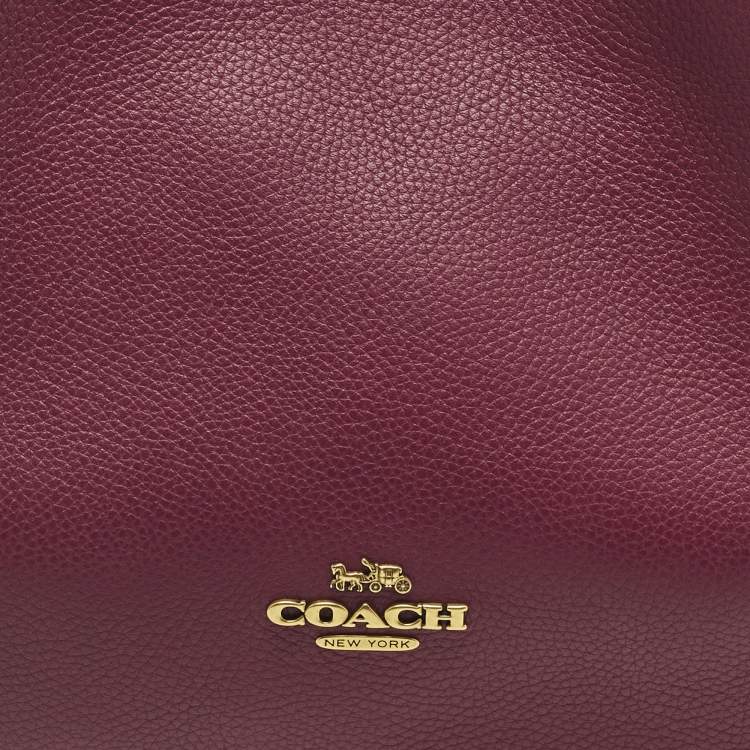 Pre Owned Coach Hadley Tricolor Leather Hobo