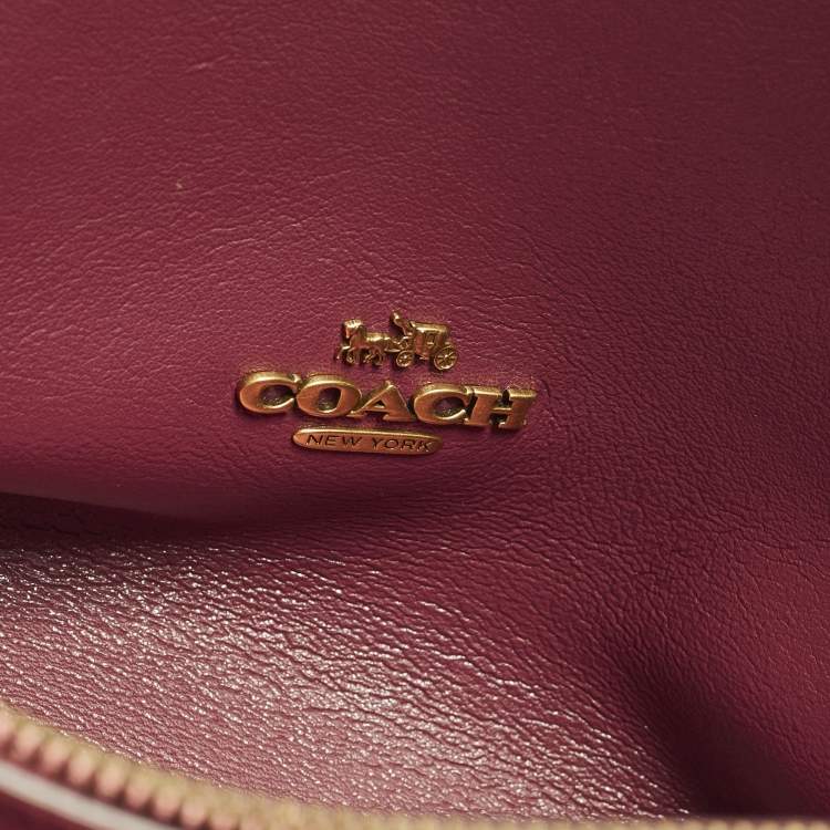 Pre Owned Coach Hadley Tricolor Leather Hobo