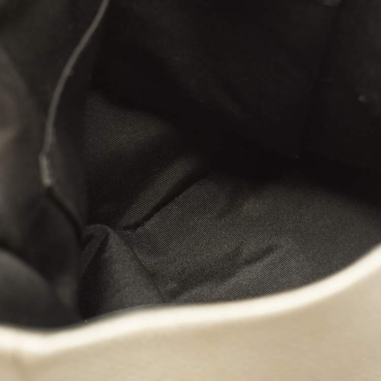 مملوكة مسبقًا حقيبة كتف كوتش ماديسون فيبي جلد بيج ميتاليك