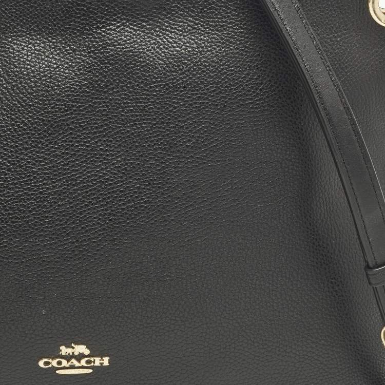 مملوكة مسبقًا Coach Clarkson Black Leather Hobo