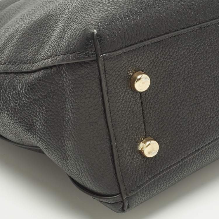 مملوكة مسبقًا Coach Clarkson Black Leather Hobo