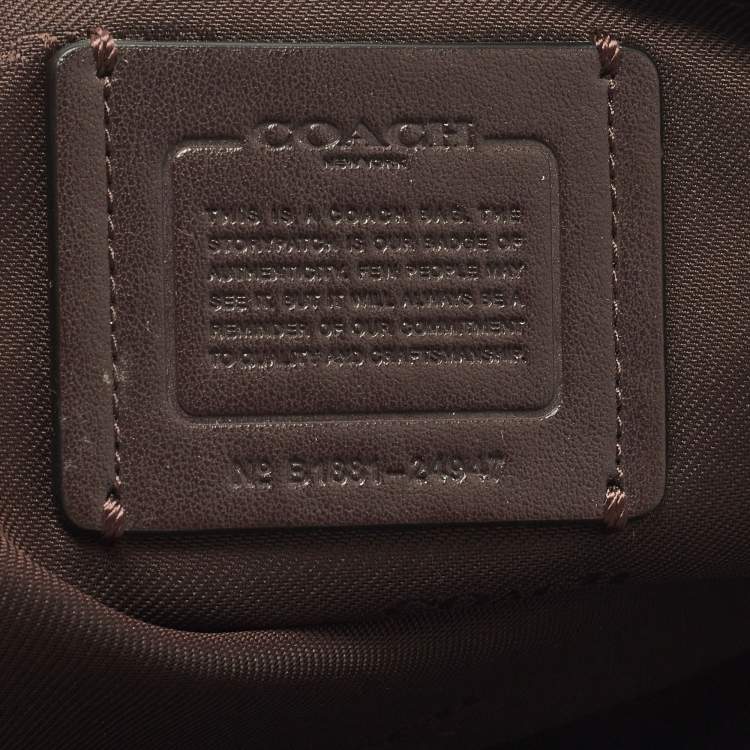 مملوكة مسبقًا Coach Clarkson Black Leather Hobo
