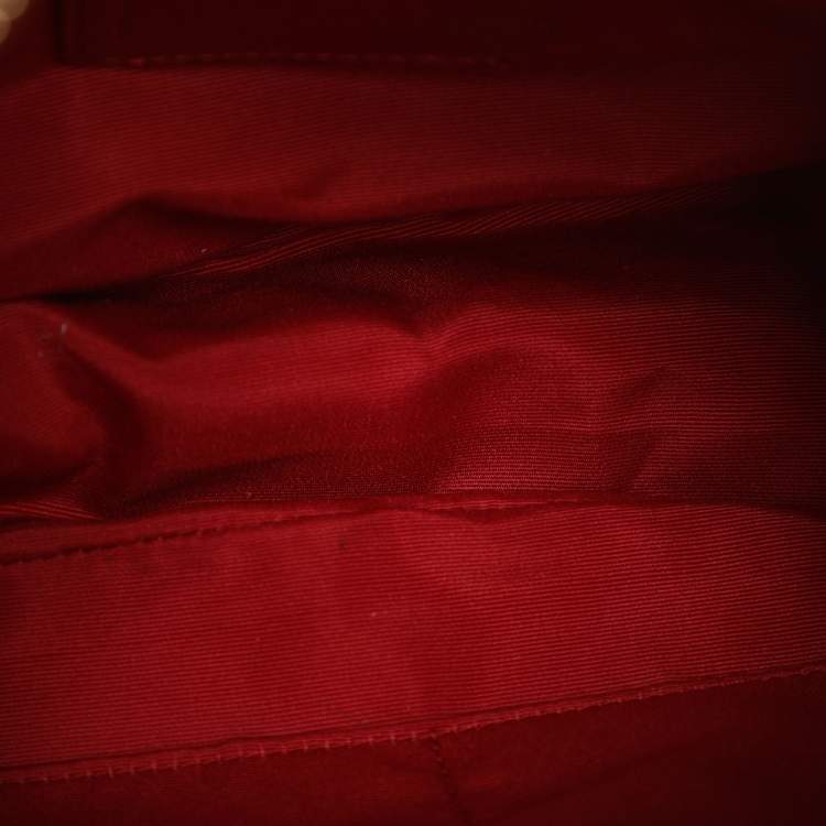 مملوكة مسبقًا Coach Harley Brown/Red Signature Coated Canvas and Leather Hobo