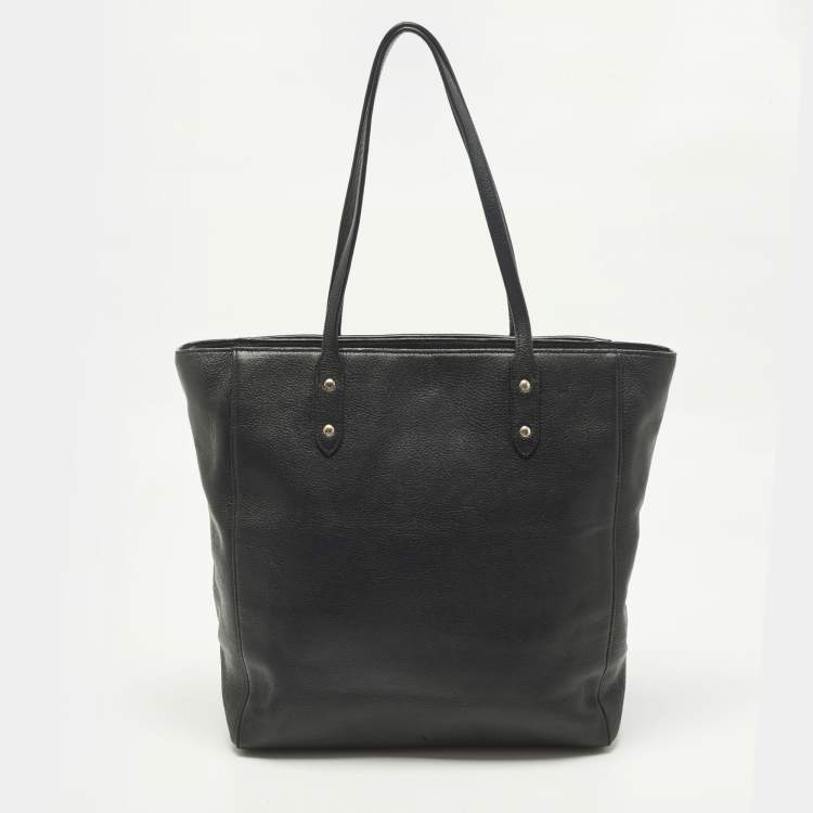 Pre Owned Coach Town Black Leather Tote