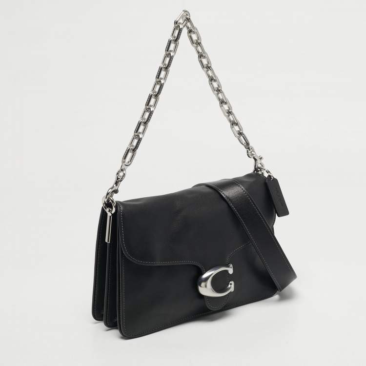 Pre Owned Coach Tabby 26 Black Leather Shoulder Bag