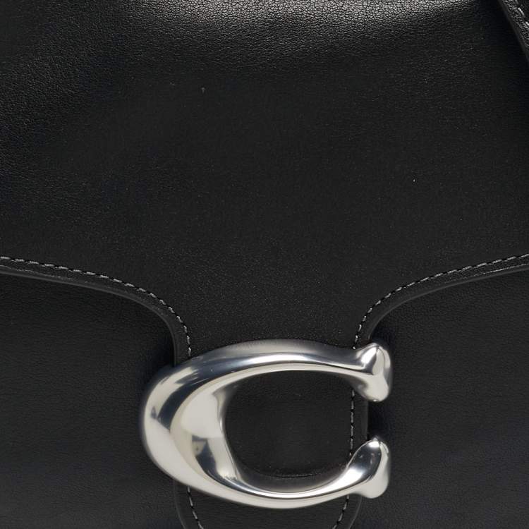 Pre Owned Coach Tabby 26 Black Leather Shoulder Bag