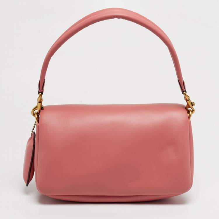 Pre Owned Coach Pillow Tabby 26 Pink Leather Shoulder Bag