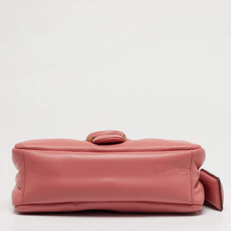 Pre Owned Coach Pillow Tabby 26 Pink Leather Shoulder Bag