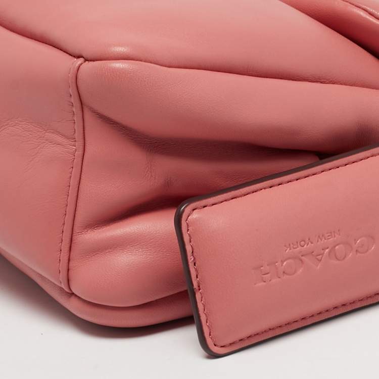 Pre Owned Coach Pillow Tabby 26 Pink Leather Shoulder Bag