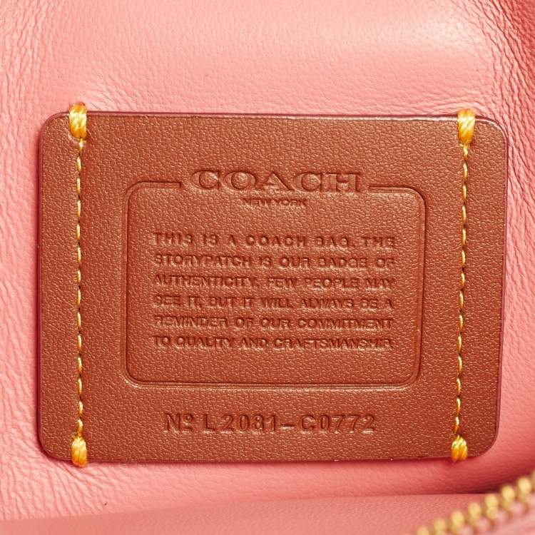 Pre Owned Coach Pillow Tabby 26 Pink Leather Shoulder Bag