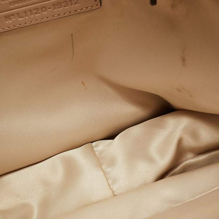 Pre Owned Coach Kristin Blush Pink Woven Leather Satchel