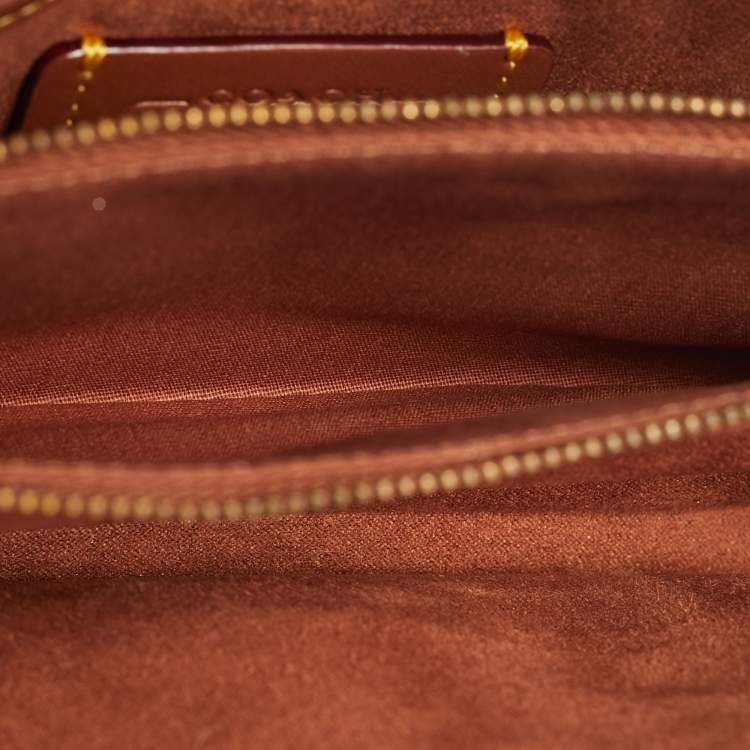 Pre Owned Coach Tabby 26 Beige/Brown Signature Coated Canvas and Leather Shoulder Bag